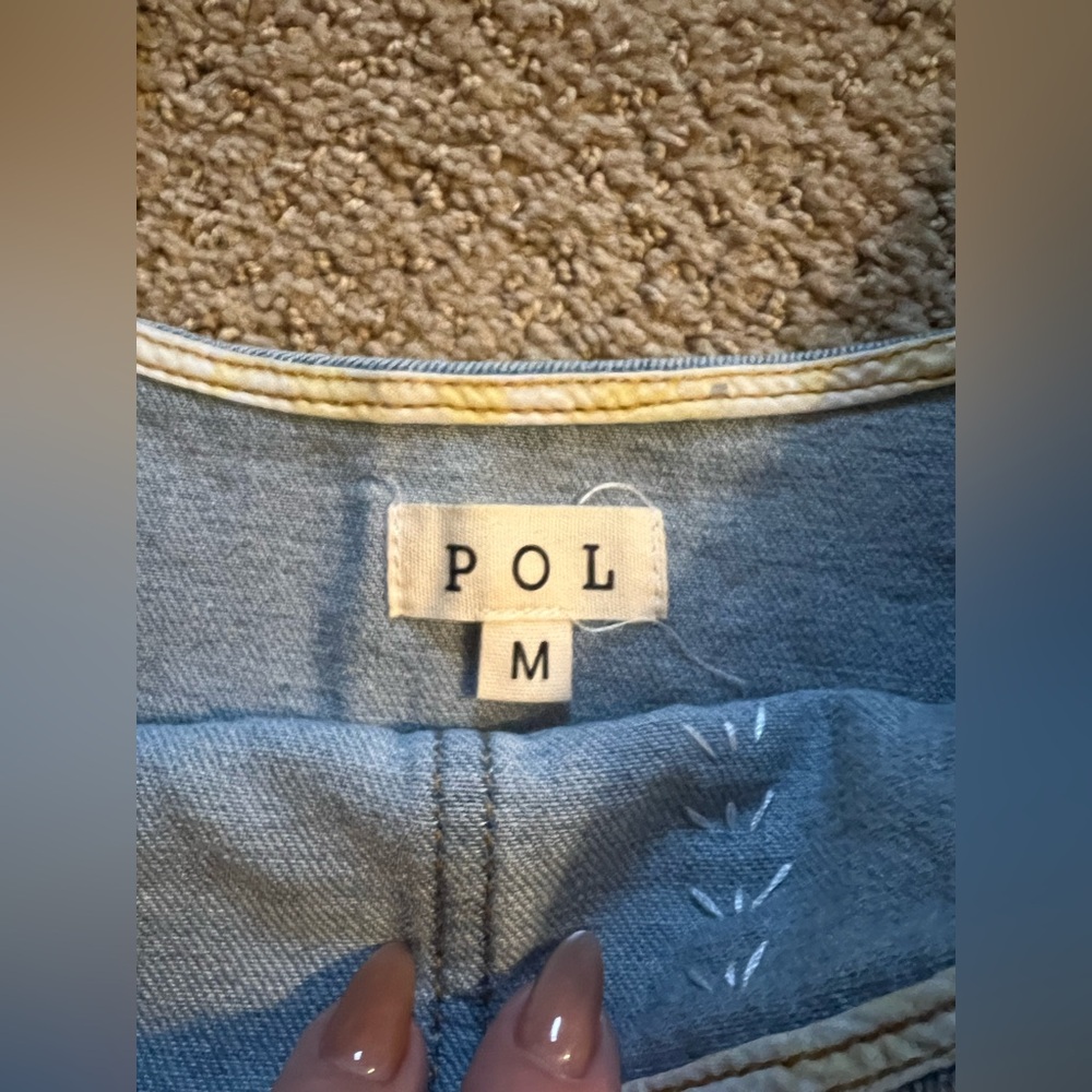 Stylish Blue Denim Women's Top - Picture 4 of 6